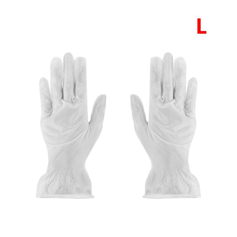 100 Uds desechables guantes de trabajo de seguridad casa Herramientas de limpieza para la cocina Packhouse suministros Universal antideslizante: L