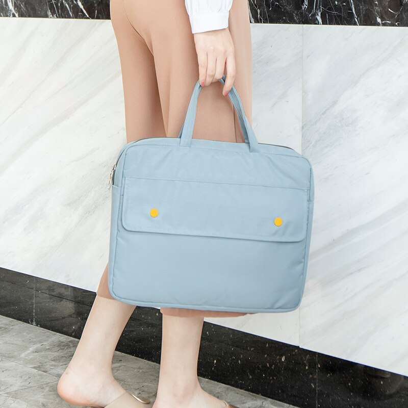 Business Women Laptop Bag Ladies Handbag Briefcase Case Protective Shoulder Computer Bag for Lenovo Apple MacBook Document Bag
