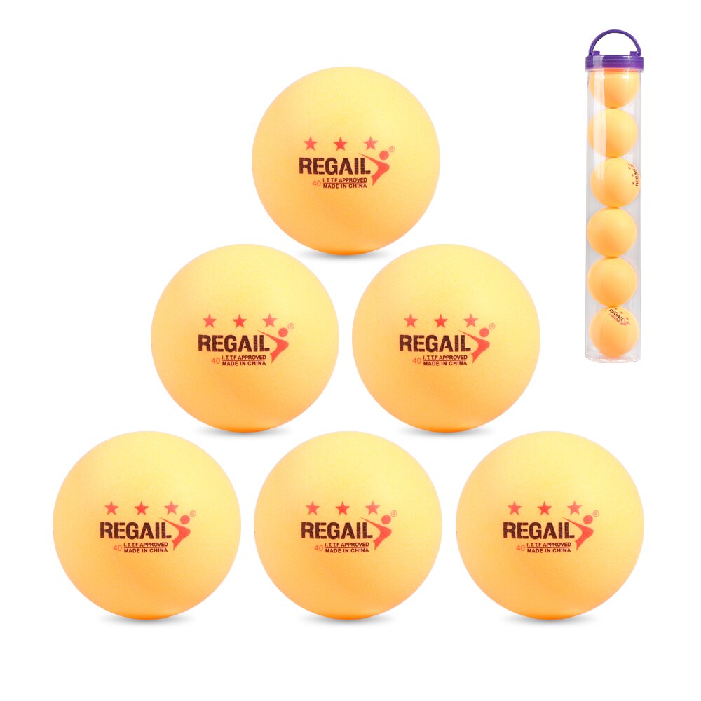 6 Stuks 3-Ster 40Mm Tafeltennis Ballen Super Duurzaam Abs Plastic Tafeltennis Ballen Tafeltennis Decor ballen Multi-Functionele