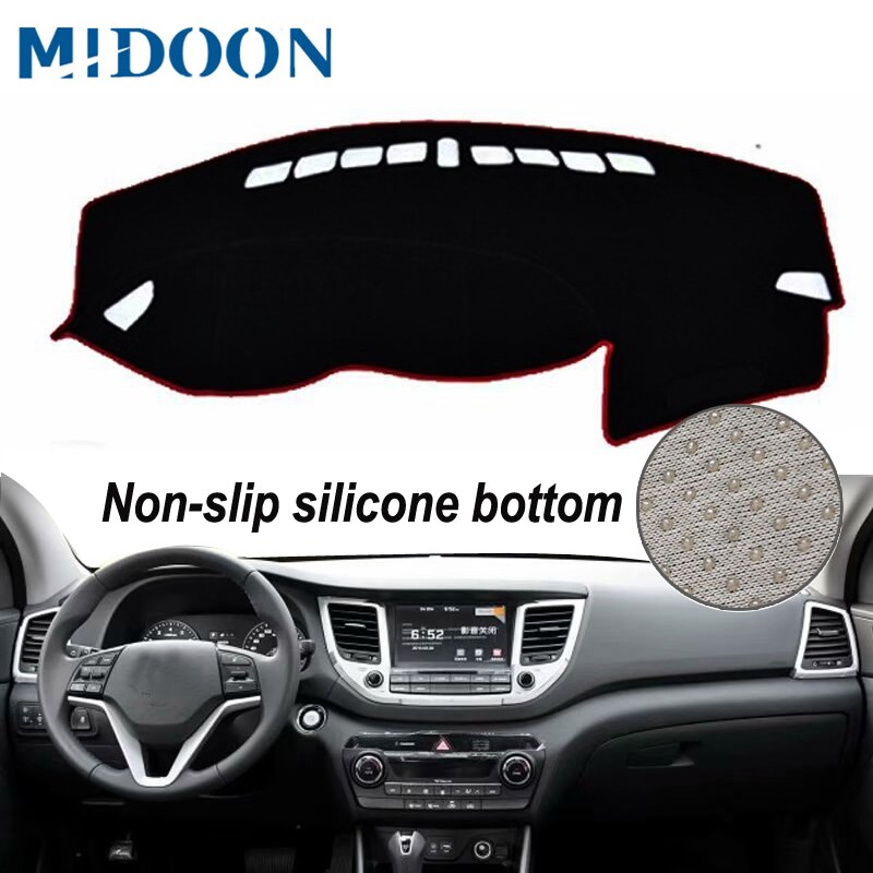 MIDOON-cubierta de salpicadero para coche cubiertas de de salpicadero para hyundai ix35 tuscon, , , , , 201