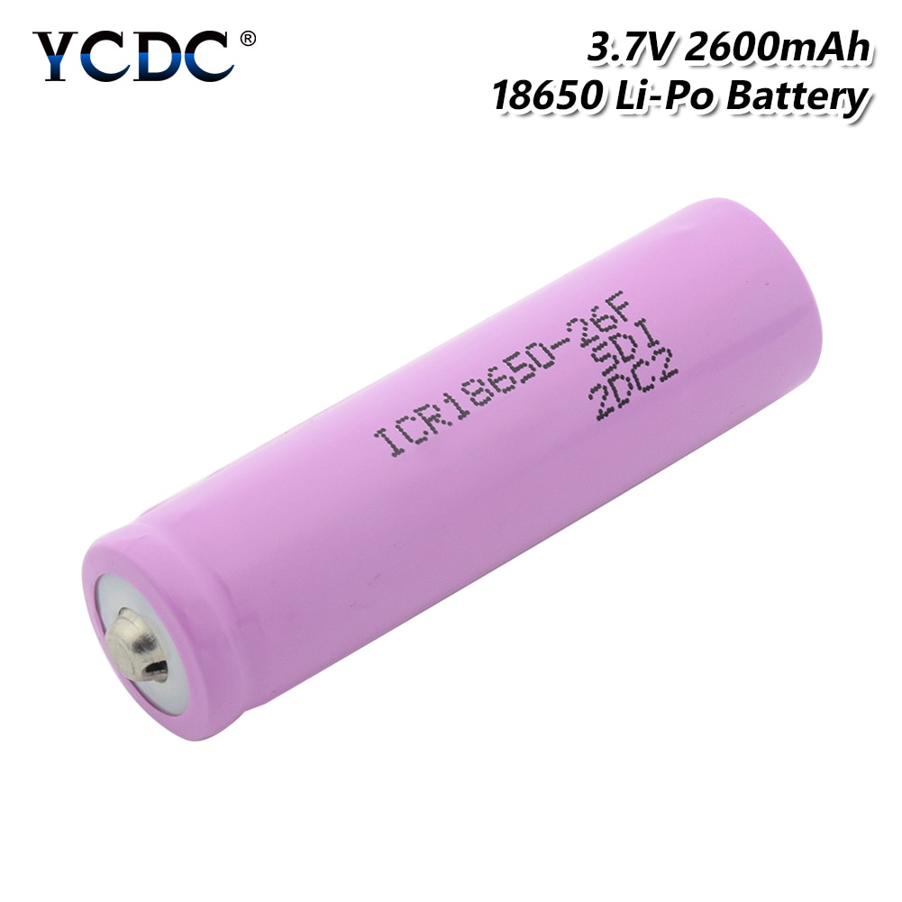 1/2/4 Pcs Roze 3.7 V Icr 18650 26F Li-Ion Lithium Batterij 65X18Mm 18650 Torch power Bank Microfoon Laptop Vervanging Cellen