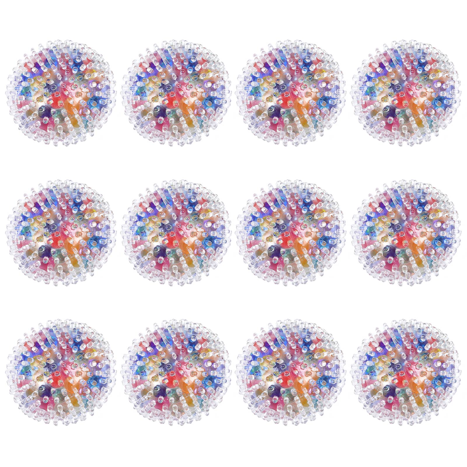 12PCS Stress Relief Squeeze Balls - Anxiety Relief Toys for Kids & Adults - Fun Party Favors