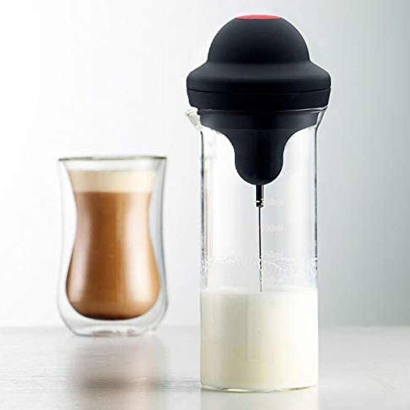 Mælkeskummer elektrisk skumskum kaffemaskine mælke ryste mixer batteri mælkeskummer kande kop