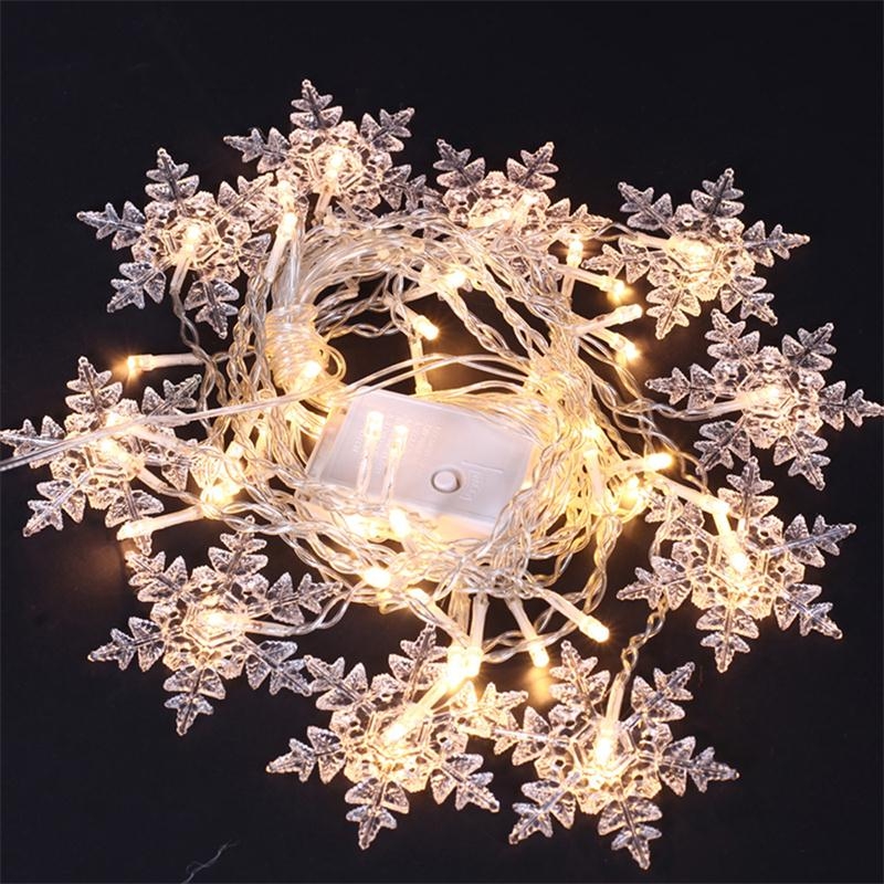 Weihnachten Schneeflocken LED Lichterketten Blinkende Fee Vorhang Lichter Wasserdicht Für Party Hochzeit Weihnachten Dekoration