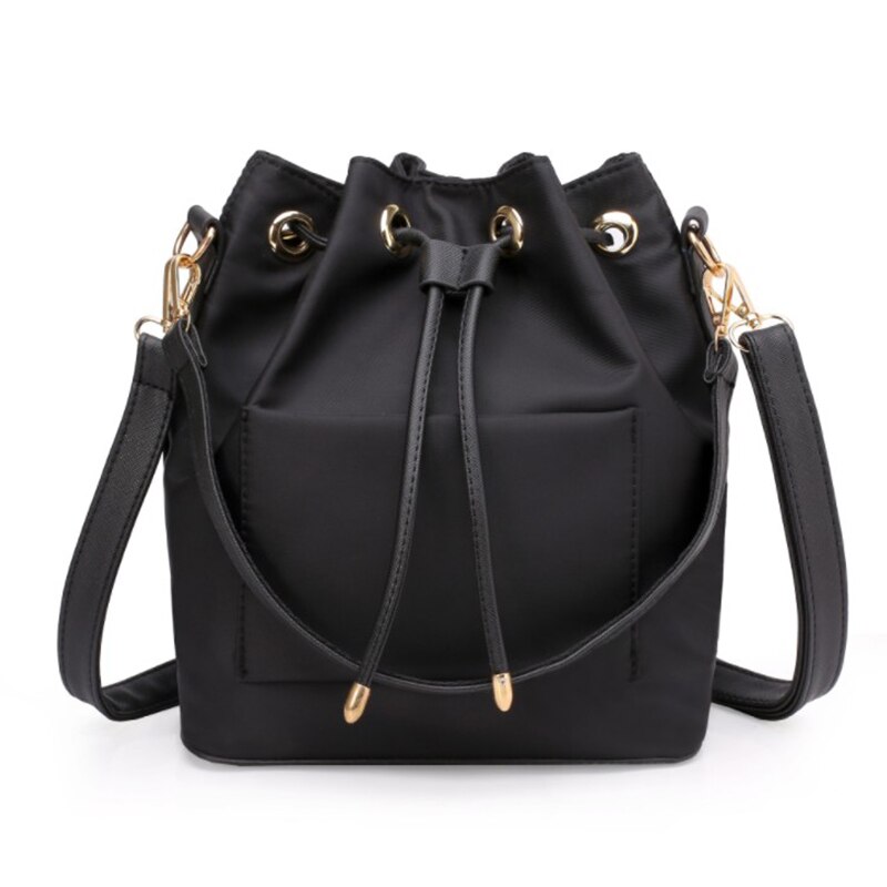 Vrouwen Afneembare Pu Lederen Tas Riem Diy Vervanging Emmer Tas Trekkoord Touw Rugzak Beam Pocket Purse Accessoires 4 Kleuren