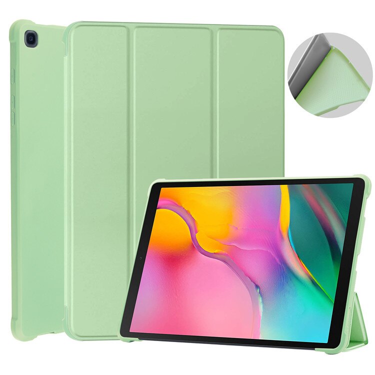Case for Samsung Galaxy Tab A 10.1 SM-T510/T515 Tablet Adjustable Folding Stand Cover for Samsung Galaxy Tab A 10.1 Case: green