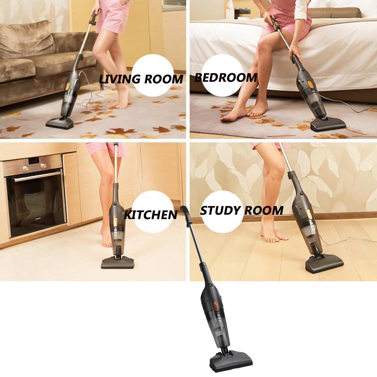 220V 600W All In 1 Upright Handheld Vacuum Cleaner Stick Home Cleaning Bagless Cleaning Supplies Utensilios Domesticos