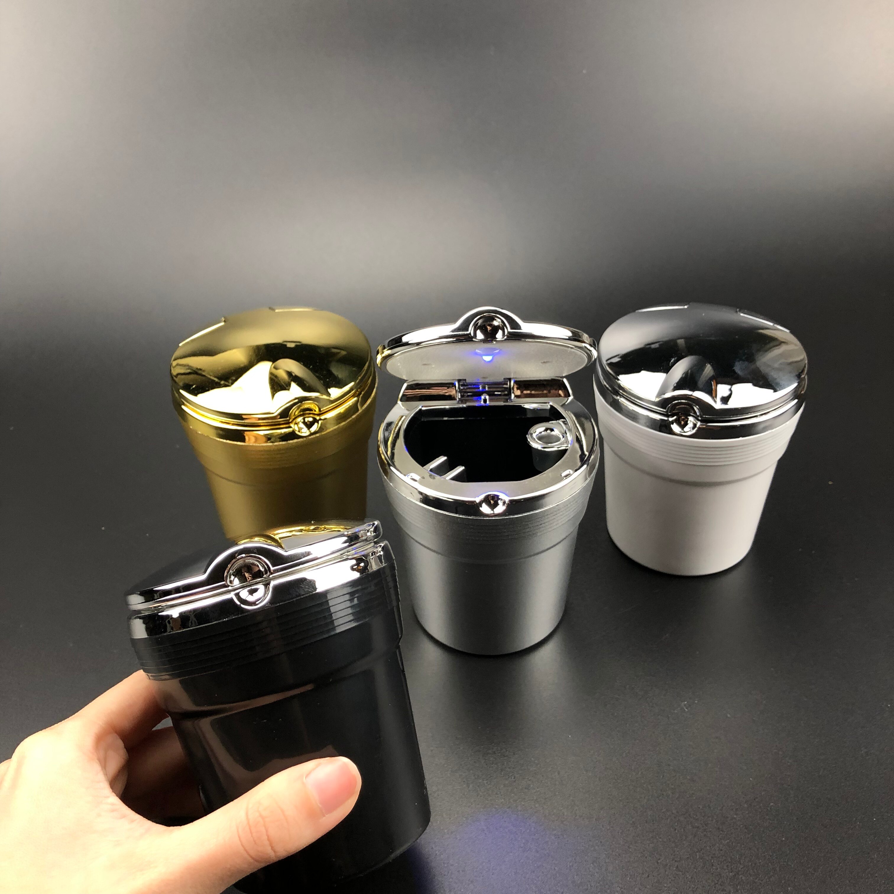 Auto Asbak met LED Blauw Licht Voor Hyundai Genesis G70 G80 G90 Equus Creta KONA Enduro Intrado NEXO PALISSADE HDC-2 grootmeester