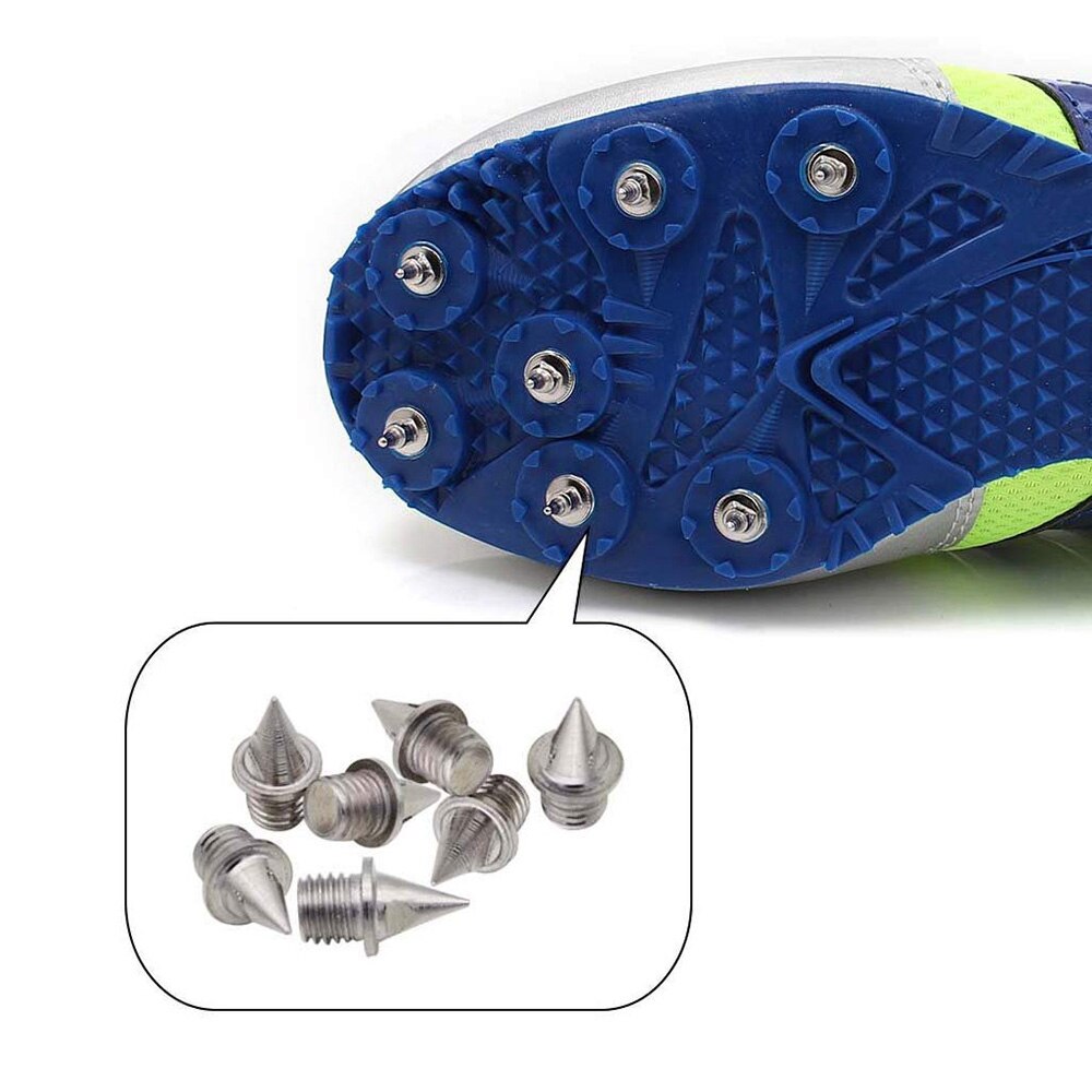 Sporbane sko pigge sneakers atlet løbe træningssko letvægts racekamp spike rustfrit stål pin 1/4 "længde