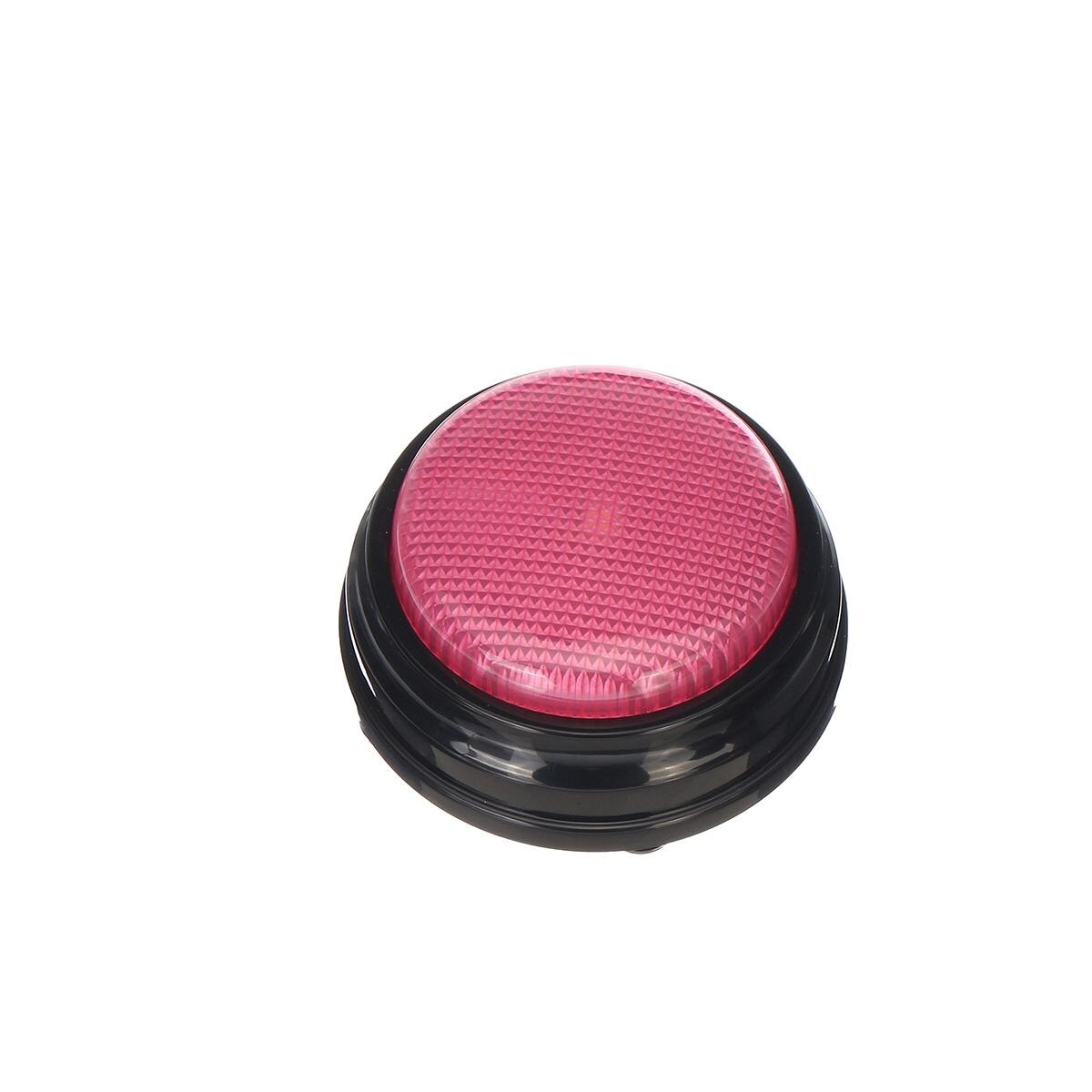 Bouton de jeu alarme Buzzer | Enregistrable, bouton parlant jeu, avec son lumière saine, soulagement du Stress, blague, grand