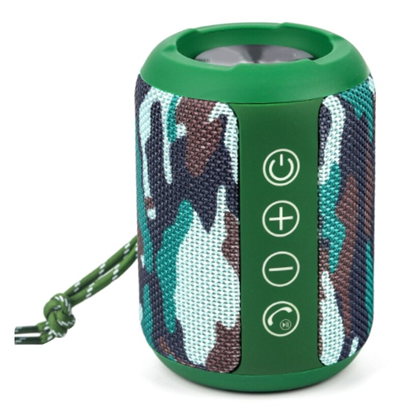 Wireless Speakers IPX6 Waterproof Subwoofer Bluetooth Speaker Bass Sound for Outdoor Wireless Portable Speaker: Green