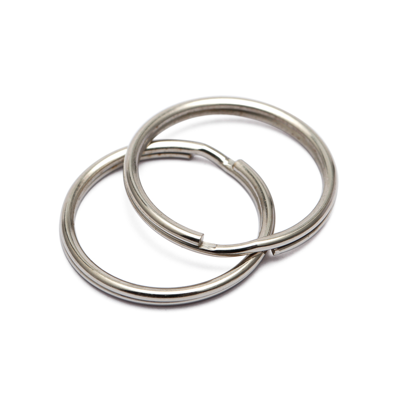 16/20/50mm 50 diy metallnøkkelholder delte ringer unisex nøkkelring nøkkelring nøkkelring tilbehør nøkkelringlaging tilbehør: 10 cm / Svart