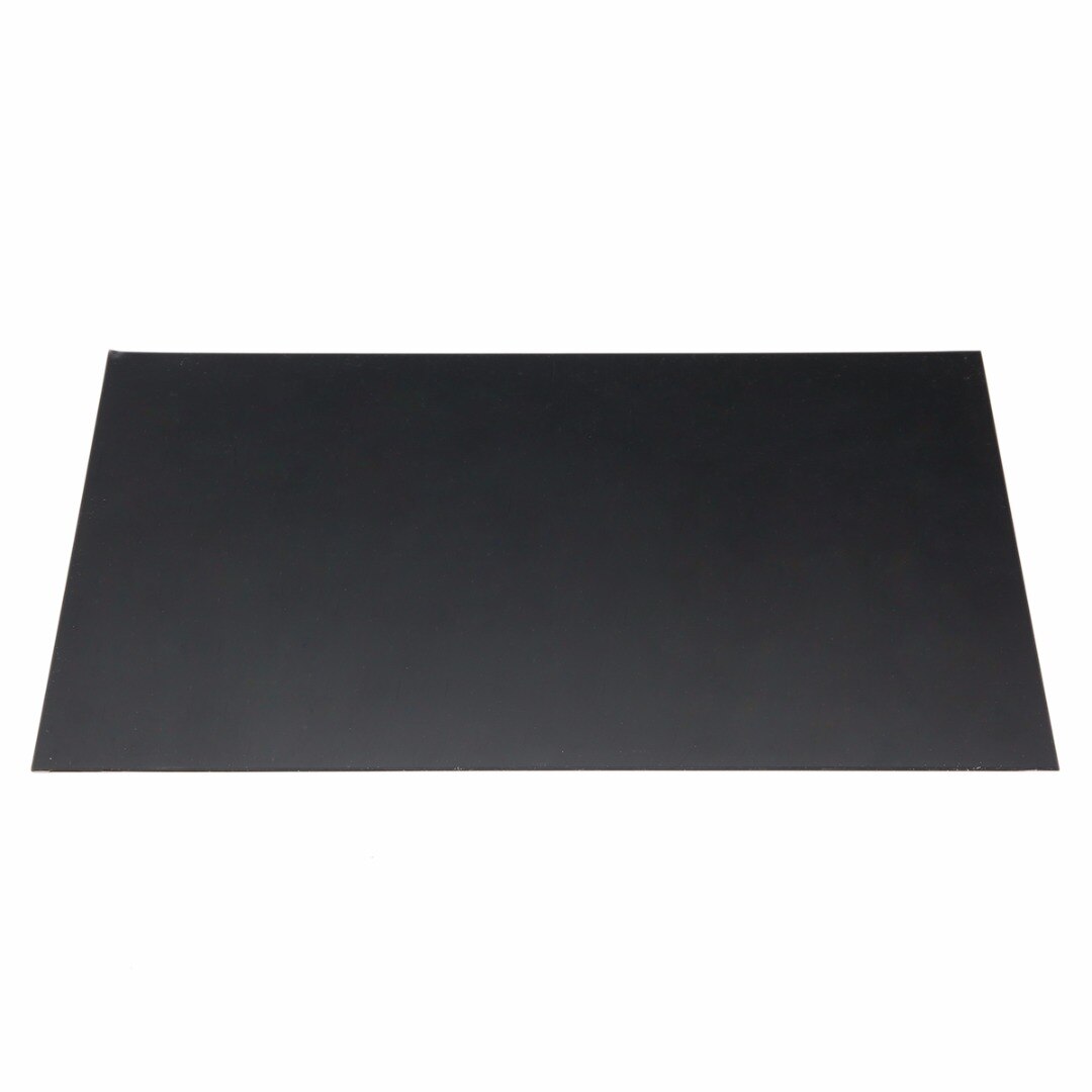 1pc 1mm Thickness ABS Styrene Plastic Flat Sheet Plate 200mm x 300mm Black For Industry Tools