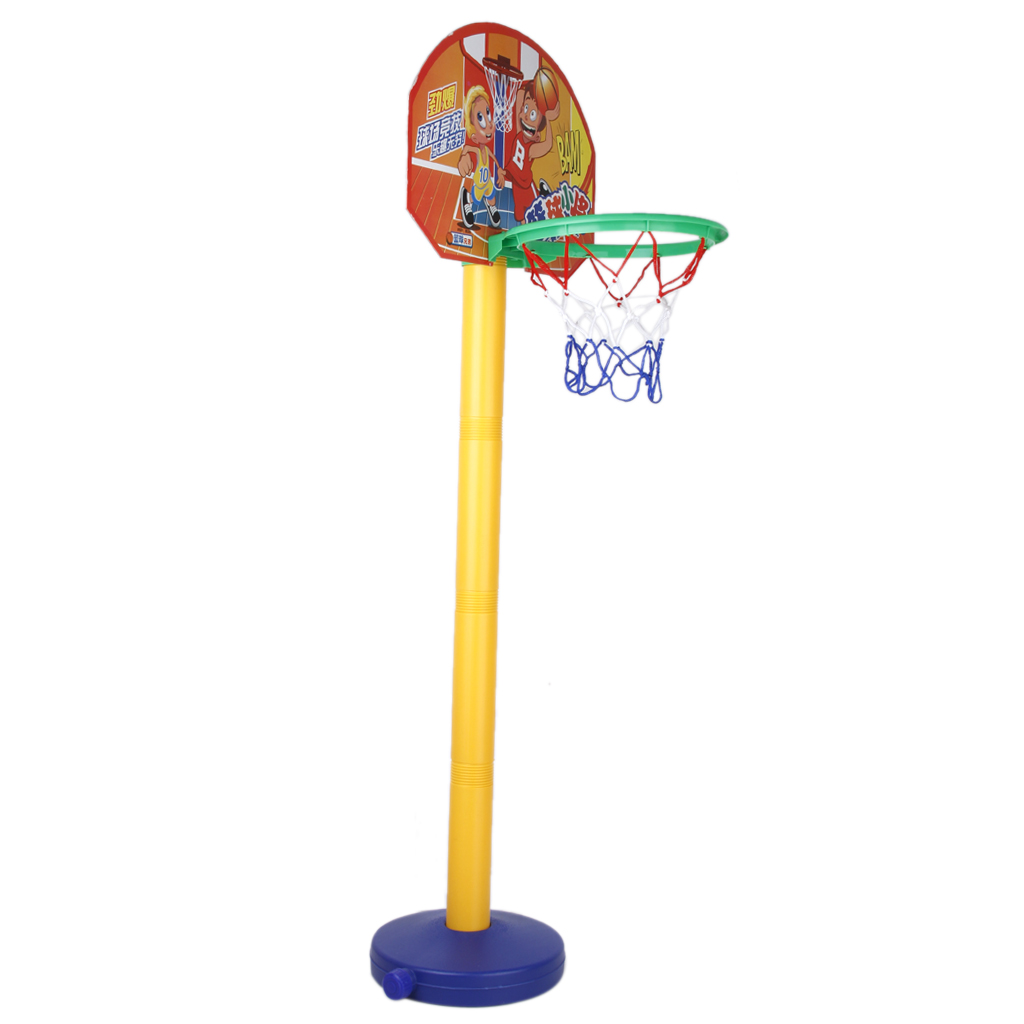 Draagbare Kids Kind Basketbal Net Hoop Backboard Met Verstelbare Standaard Bal Set