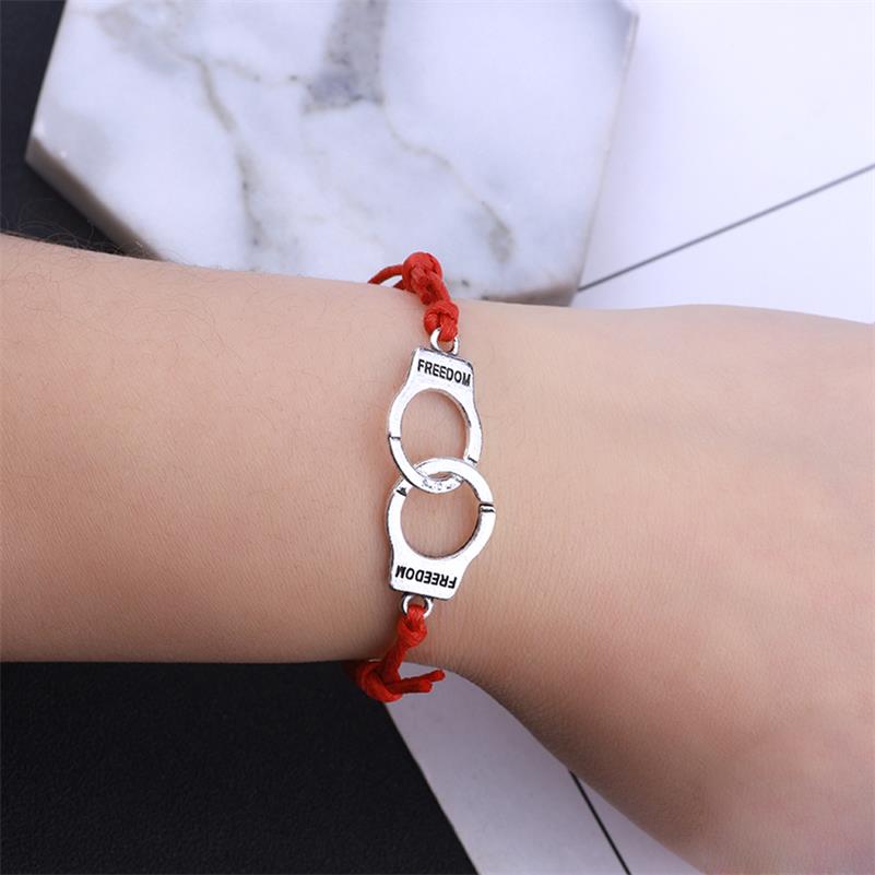 Neue Männliche Und Weibliche Studenten Farbe Leder Einfache Armbinde Armbinde Geeignet Für Valentinstag Schmuck: rot