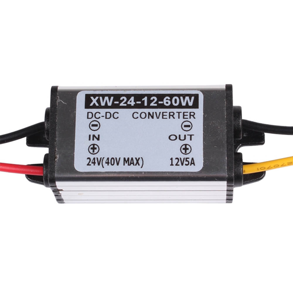 Waterproof Power converter Module 24 V To 12V 5A 60W DC/DC Car Power Converter Supply Adapter Regulator Dustproof Shockproof