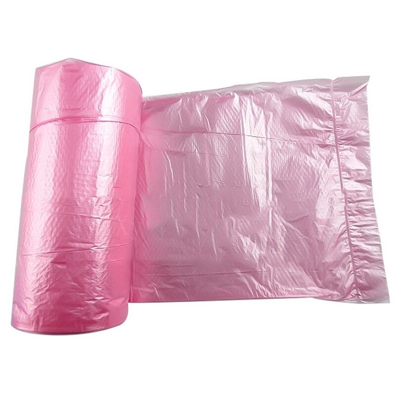 Skraldeposer lyserød tyk praktisk miljømæssig rengøring affaldsopbevaring plast skraldeposer 45*50cm 30 stk: G203054a 45 x 43cm