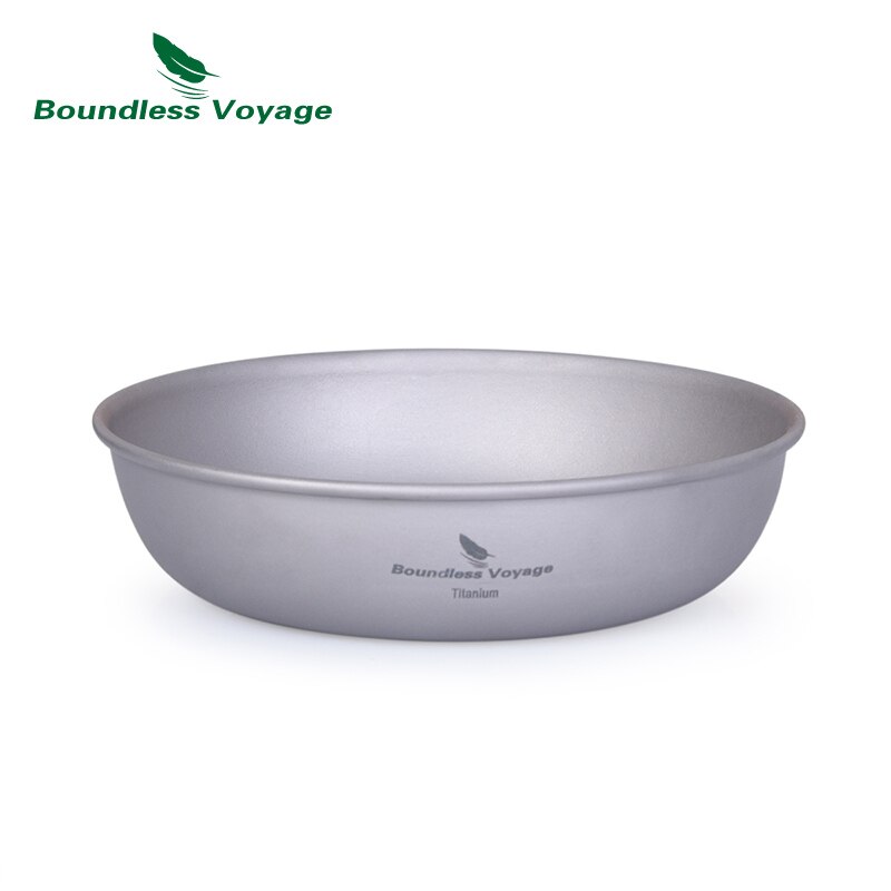 Assiette en titane Voyage sans limite, vaisselle de Camping en plein air, soucoupe, service de table, poêle Durable ultralégère pour aliments Sauce aux fruits: Ti1101T S