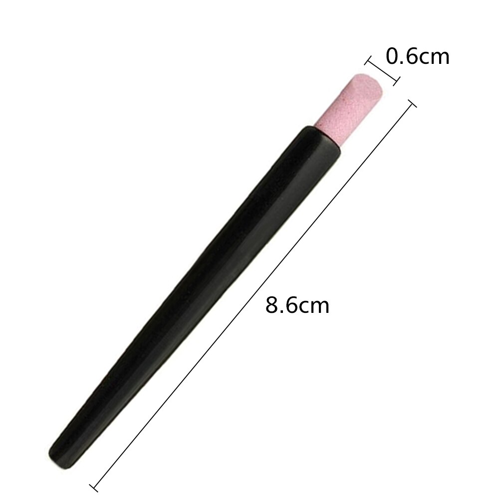 Black Quartz Scrubs Stone Cuticle Stick Pen Nail Cuticle Remover Manicure Care Nail Art Tools Dead Skin Remover Cuticle Pusher