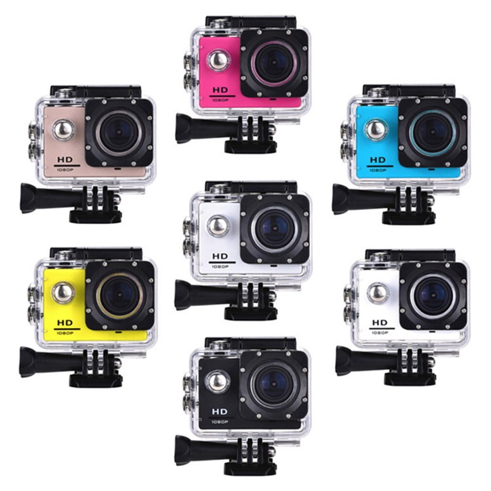 Actie Camera Plastic 30M Waterdicht Go Duiken Pro Sport Mini Dv 1080P Video Camera Fietshelm Auto Cam dvr