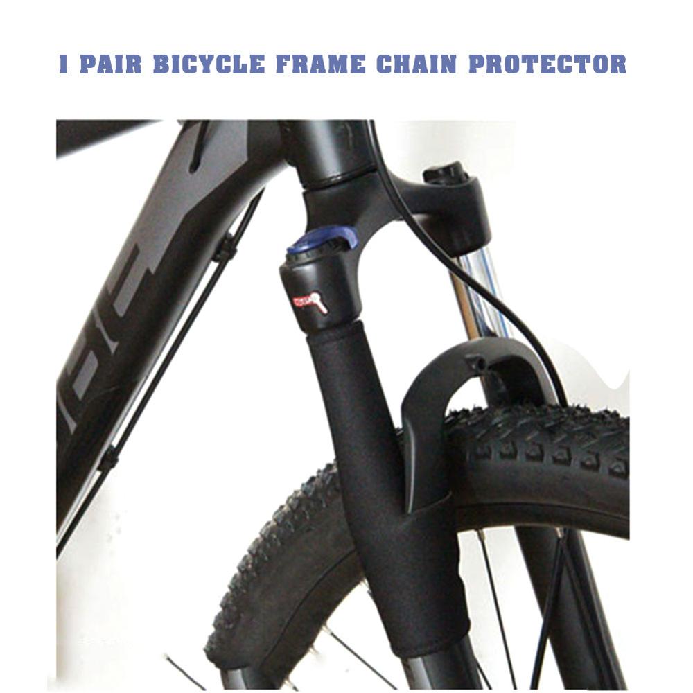 1 par de bicicleta de montaa horquilla delantera almohadilla protectora de bicicleta de carretera marco envoltura Protector de la cubierta de ciclismo accesorios de bicicleta