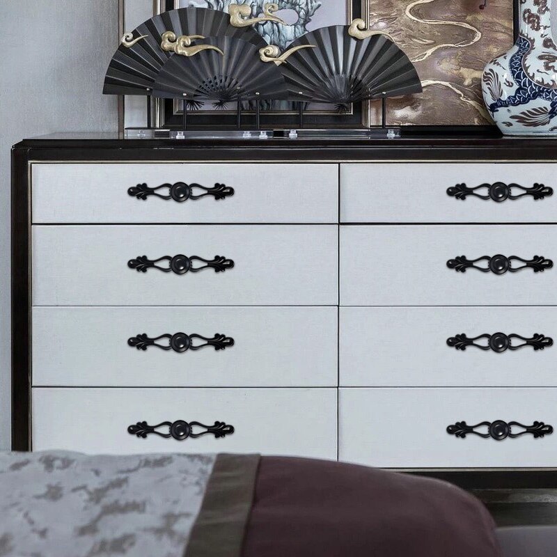 Tirador de mueble moderno bronce chino, Pomos y tiradores de armario de cocina, armario, tirador de puerta de armario, cajones
