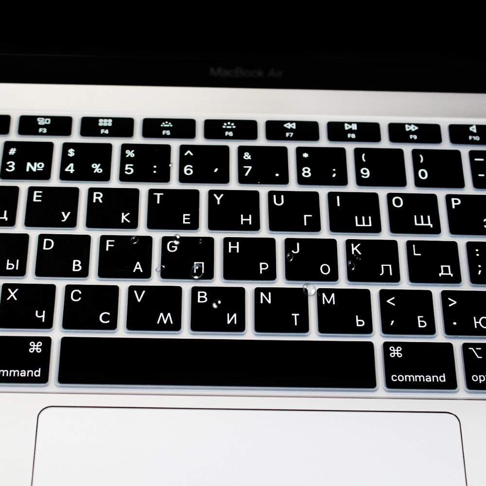 Redlai, funda de silicona para teclado resistente al agua para Macbook Air , 13, A1932, ID táctil, US, entrar en español, francés, tailandés, taiwanés