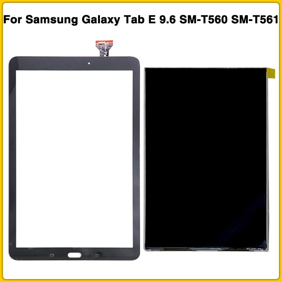 T560 lcd touch panel til samsung galaxy tab  e 9.6 sm-t560 sm-t561 t561 lcd display touch screen digitizer sensor frontglas