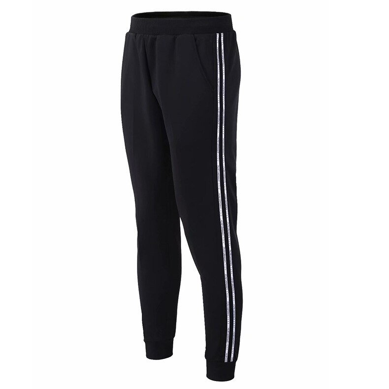 Gym Men's Sport Running Pants Stripes Zipper Pockets Training Pants Workout Athletic Football Soccer Gym Pants Men Sweatpants