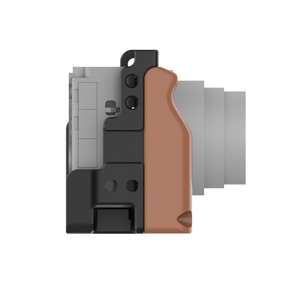 Camera Vlog Cage for Sony RX100 VI / RX100 VII (for Sony M6 M7) Camera With Wood Handle Handgrip Dual Cold Shoe Mount
