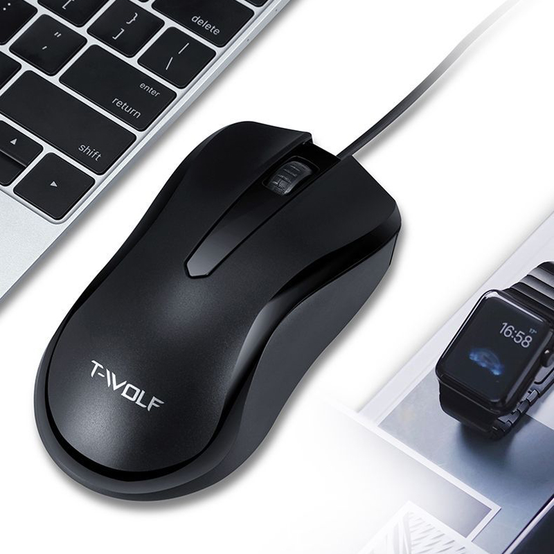 V12 Wired Computer Mouse 1000DPI Classic USB Home Office Ergonomic Mice Silent Click For PC Computer Laptop Desktop Notebook