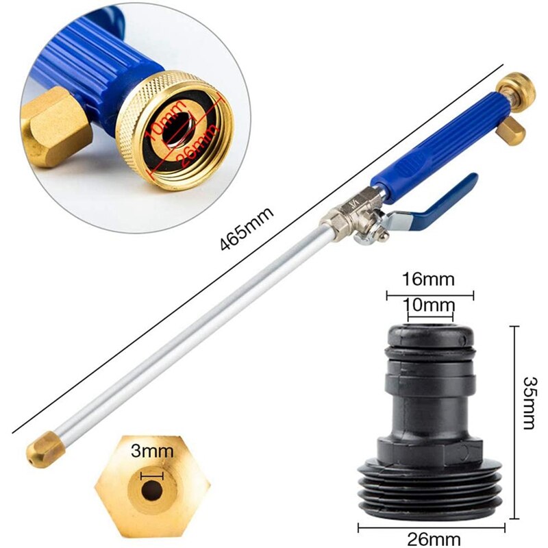 2-In-1 High Pressure Water Jet, Machine High Power Washer Spray Car Washing Garden Outdoor Window Gl Clean Tools