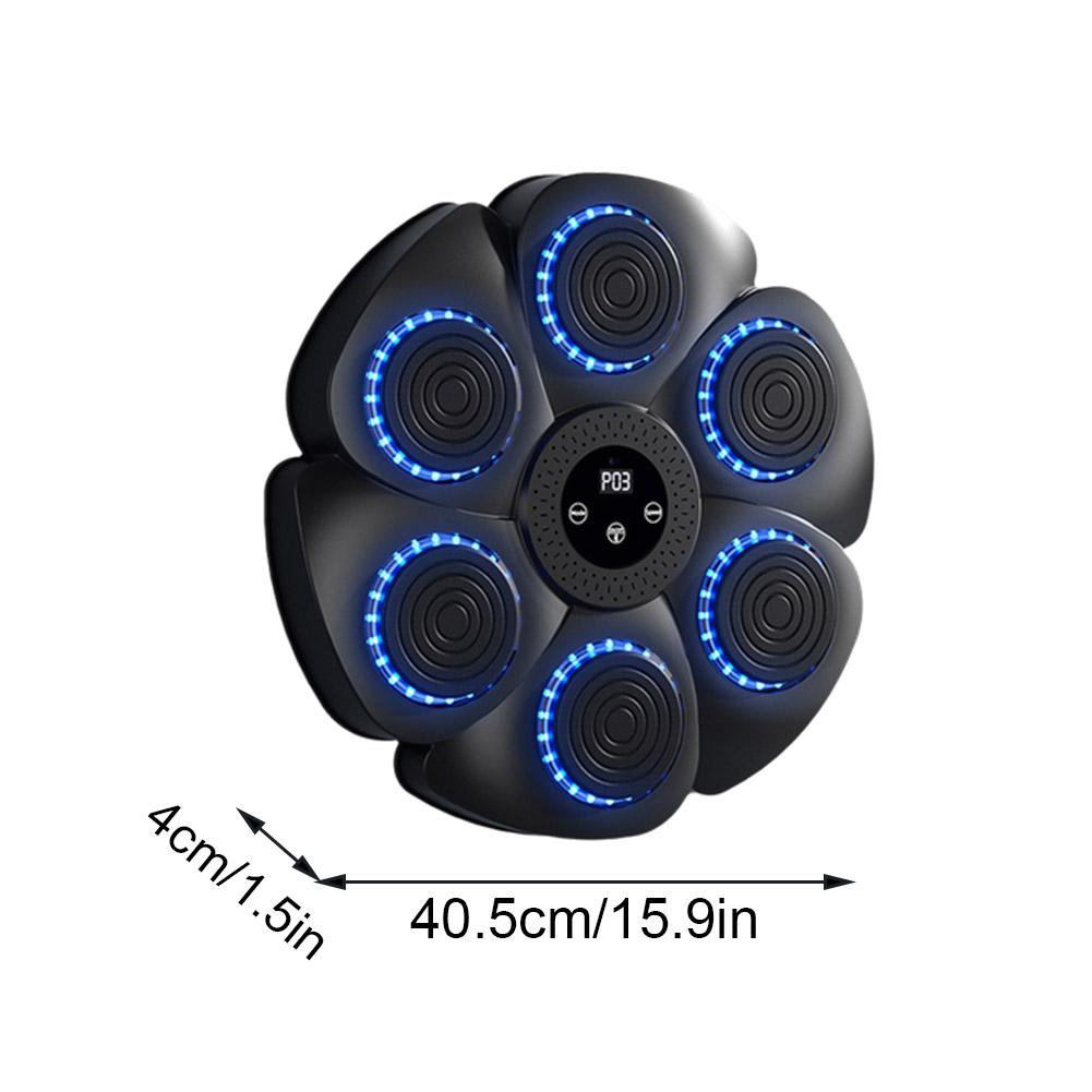 Music Boxing Machine Dynamic Indicator Lights Wall Mounted Boxing Training Punching Equipment Bluetooth-Compatible With Gloves