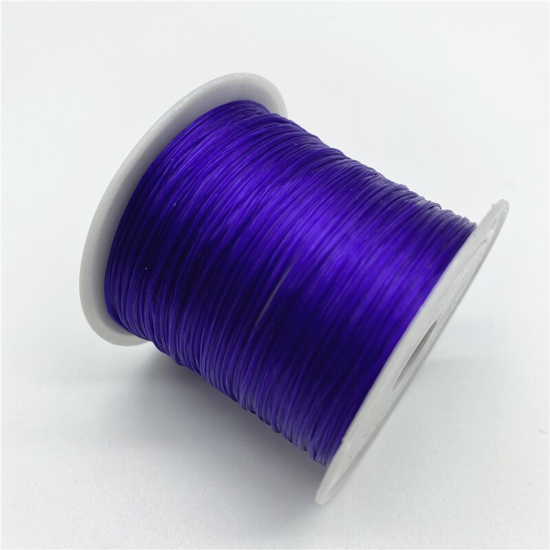 Fil élastique rond en Nylon et caoutchouc pour la fabrication de bijoux, 10yards, 0.7mm: 12