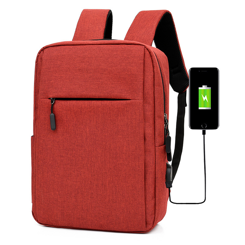 Casual Rugzakken Mannen Laptop Rugzak Effen Kleur Schooltas Mannen Reizen Daypacks Mannelijke Leisure Schoudertassen Mochila: Red