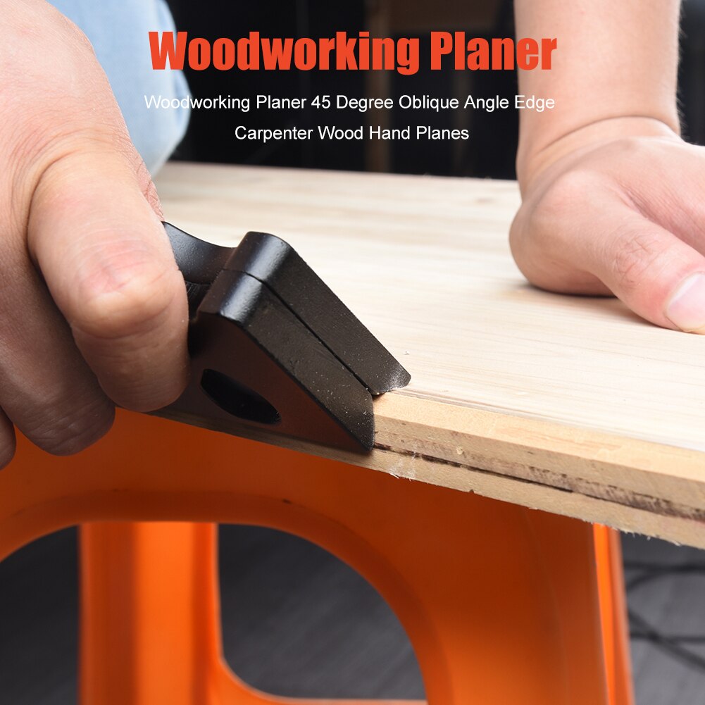 Woodworking Edge Corner Plane 45 Degree Bevel Chamfering Trimming Planer Lightweight Portable Hand Tool