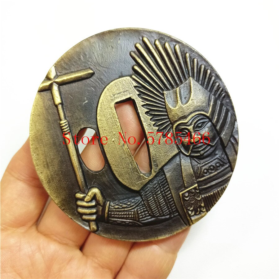 A Set Japanese Samurai Theme Sword Hand Guard for Katana/Wakizashi/Tanto Accessory Tsuba+Menuki+Fuchi+Kashira+Handle+Habaki+Sepp