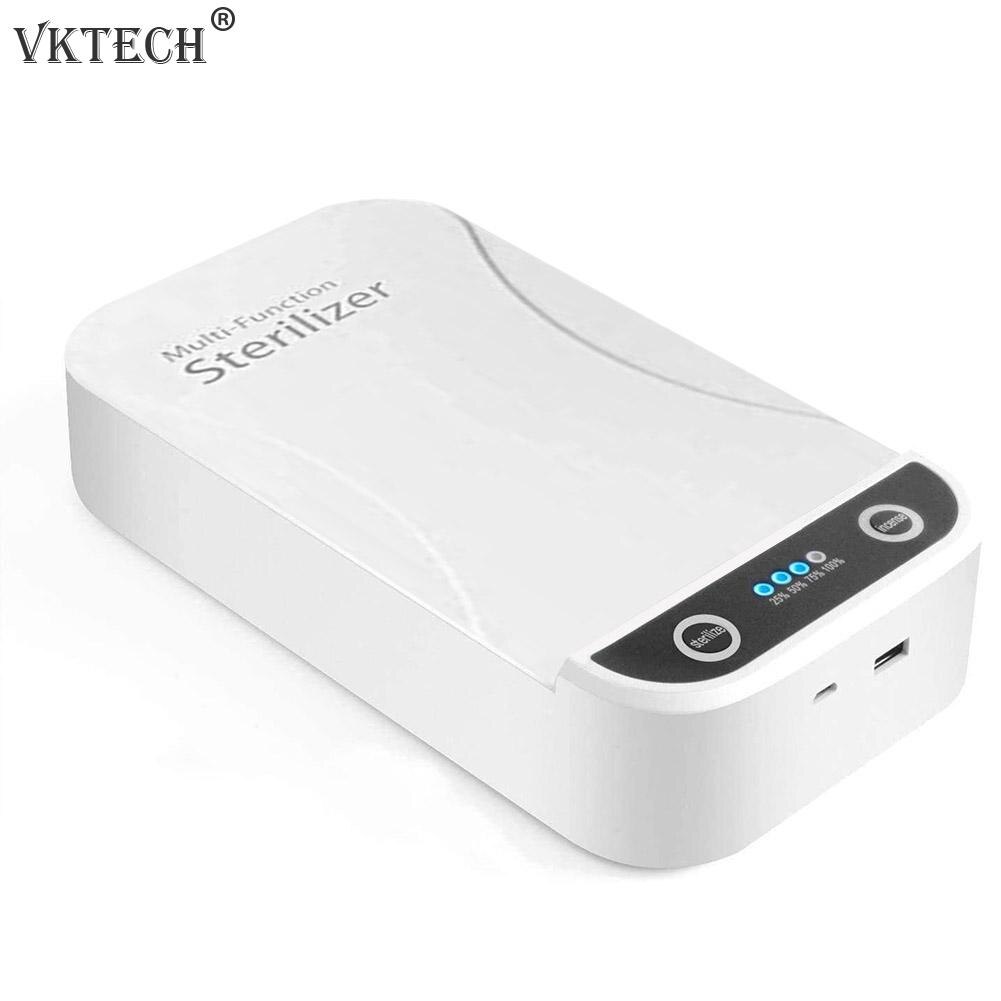 Portable UV Sterilizer Box UV Disinfection Box Makeup Brush Manicure Mask Ultraviolet Cleaning Germicidal Sterilization Case