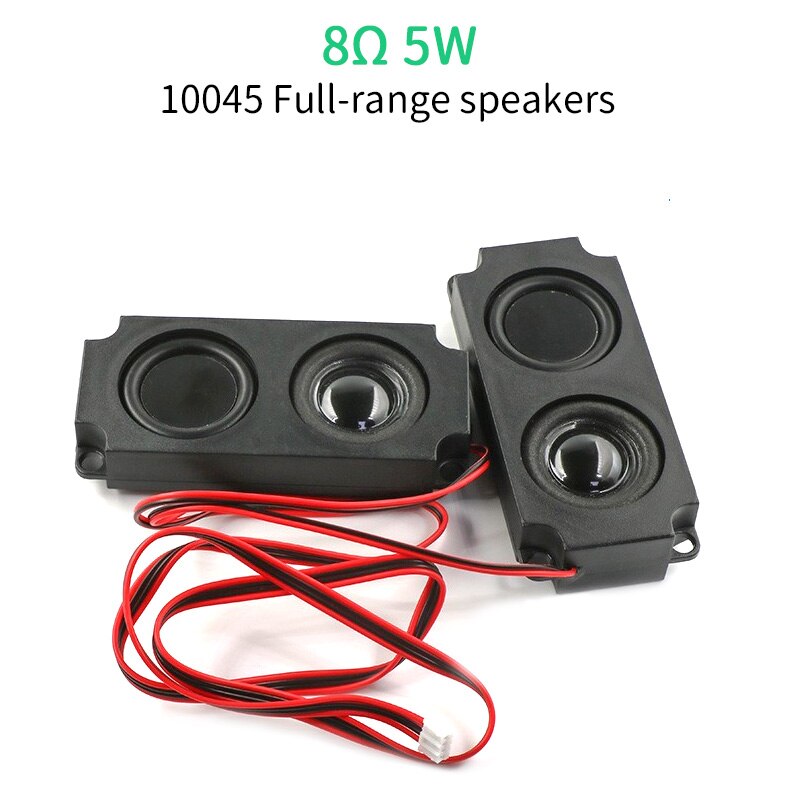 Unisian 2Pcs 10045 Tv Lcd Speaker 8Ohm 5W Full-Range Geluid Holte Dubbele Diafragma Bas Luidspre Diy draagbare Audio Systeem