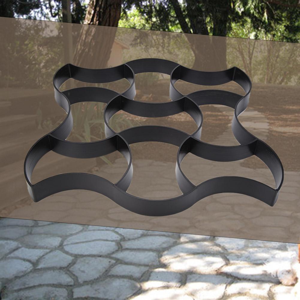 Molde para pavimento de jardín, pavimento de jardín DIY, pavimentación manual, Camino de piedras de ladrillo de cemento, moldes de hormigón, fabricante de caminos, herramientas de jardín reutilizables
