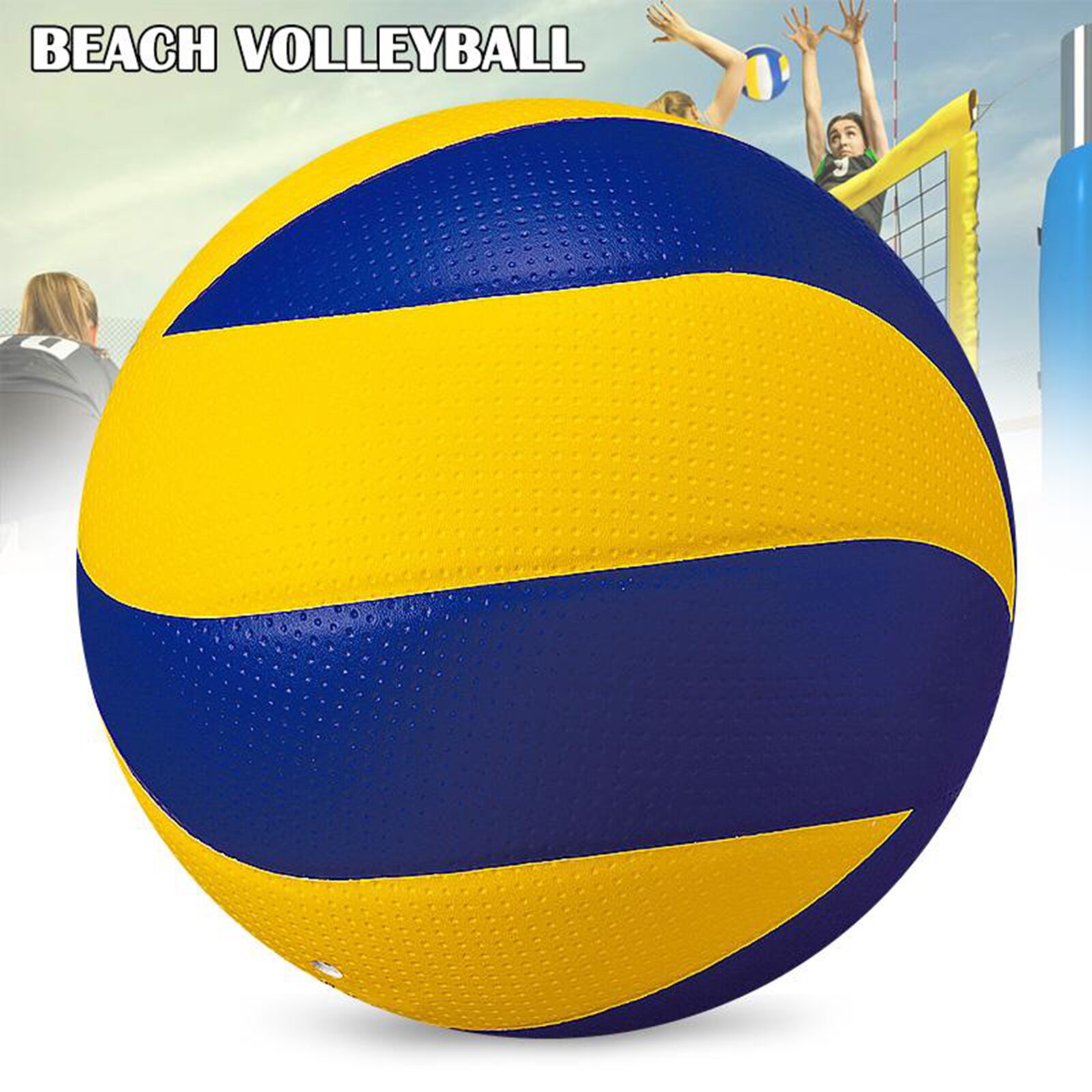 Beach Volleyball Soft Touch Volley Ball Official Size 5 Beach Ball Pool Ball Volleyball Training Racing Competition Soft Ball