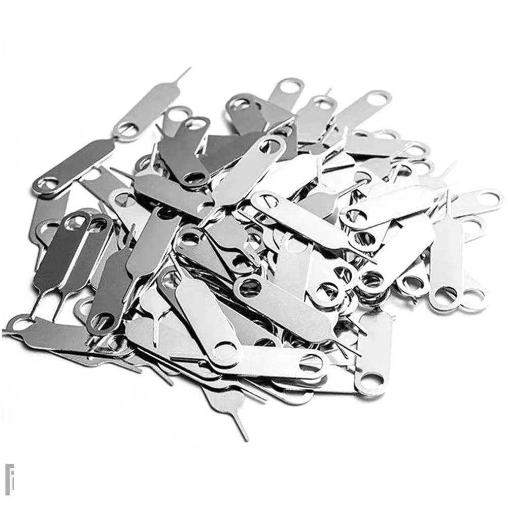20pcs Universal Sim Card Stainless Steel Needle Tray Removal Eject Pin Key Tool Opener Ejector Mobile Phone Sim Card Remover Pin: Blue