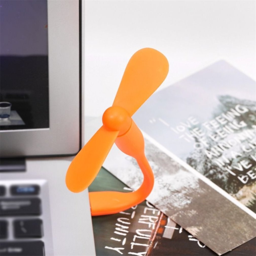 ! flexibele usb mini-ventilator, draagbare afneembare koelventilator voor pc, powerbank, usb-apparaten