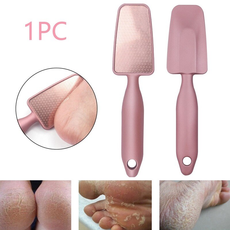 Hjemme fodfil neglebånd rasp glas salon bærbar callus remover scrubber slibning død hud pedicure værktøj hæl