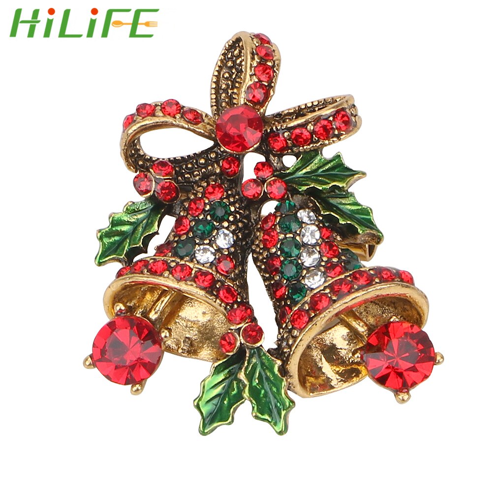 Hilife Kerst Pak Pins Bells Broches Creatief Cadeau Voor Vrouwen Jas Jurk Accessoires Mode-sieraden Home Decorations