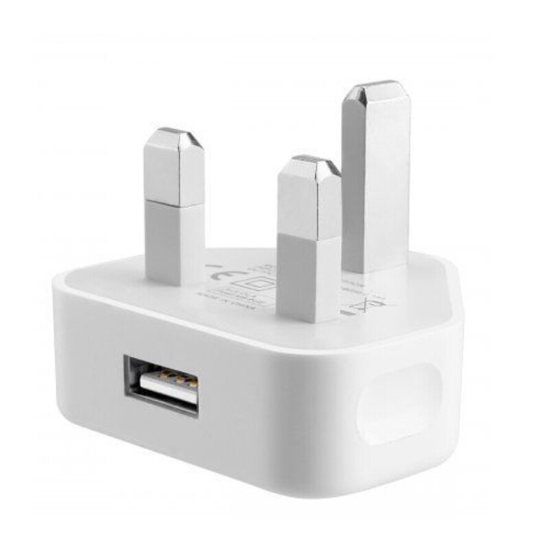 Offre spéciale 1Pc 3 broches USB adaptateur secteur chargeur pour téléphone portable tablette royaume-uni prise secteur mur