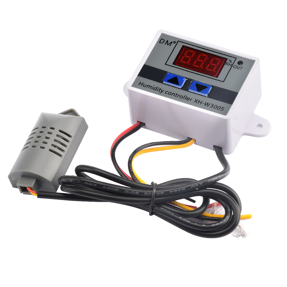 Digital Humidity Controller XH-W3005 12V 24V 110V 220V Humidistat Hygrometer Humidity Control Switch regulator + Humidity sensor