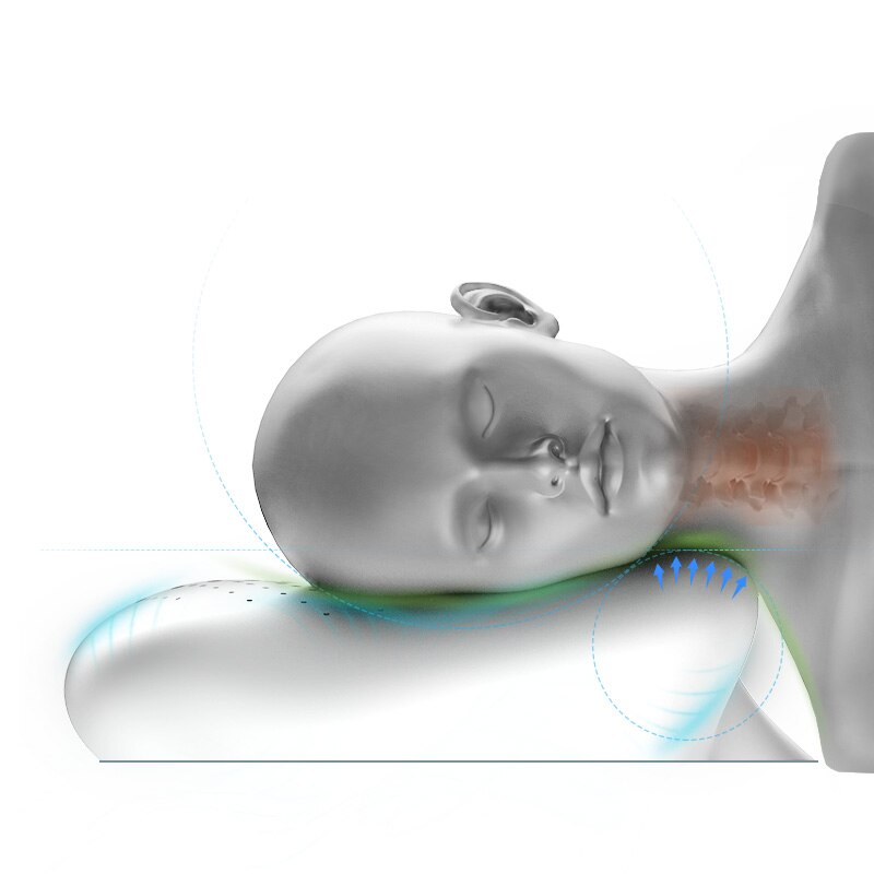 Natuurlijke-Latex-Kussen Voor Slapen Orthopedische Cervicale Ondersteuning Nekkussen Voor Slaapkamer Vlinder Vorm Bed Kussen Met Kussensloop