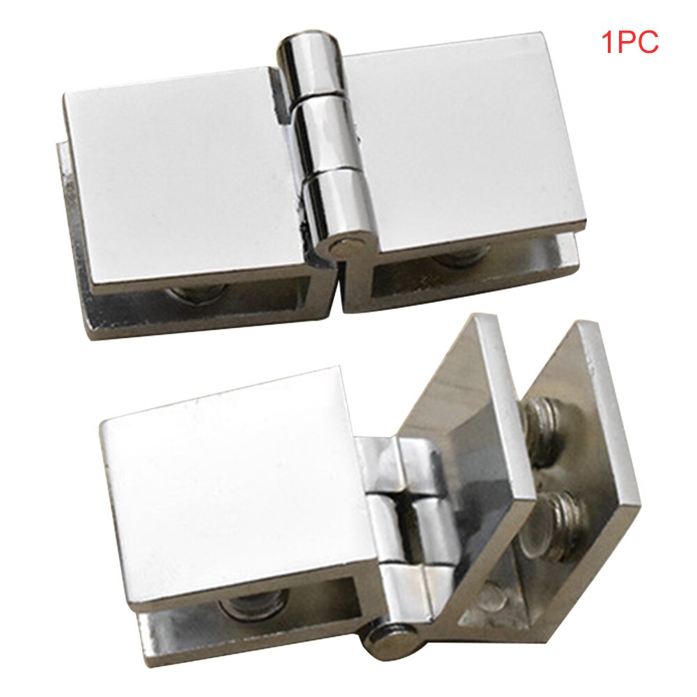 90 180 Degree Bathroom Easy Install Door Hinge Practical Furniture Cupboard Home Durable Glass Clamp Cabinet Zinc Bilateral Clip