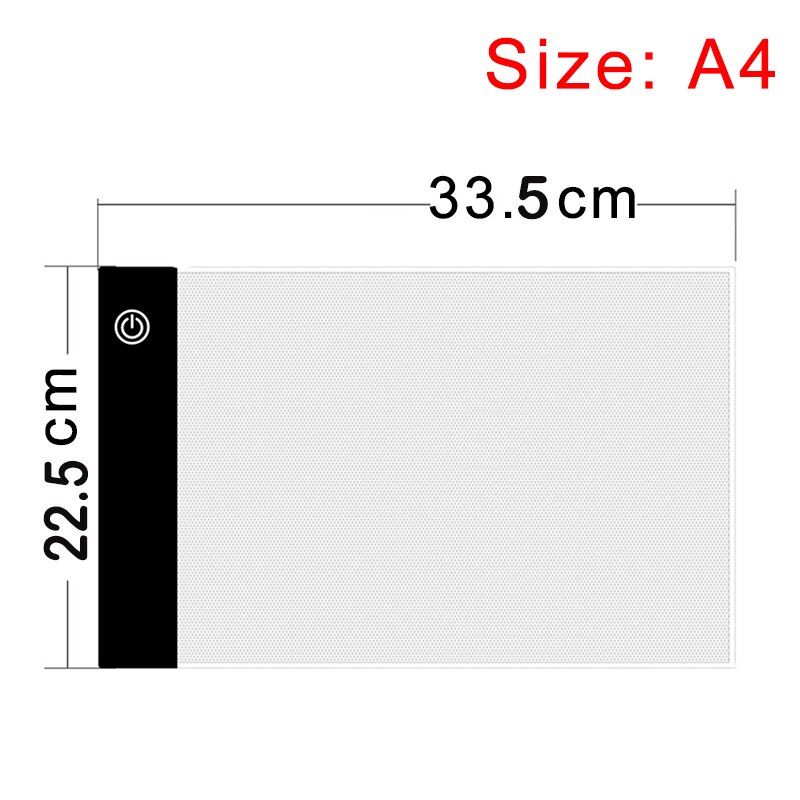 A3/A4/A5 Size Three Level Dimmable Led Light Pad Tablet Eye Protection Easier for Diamond Painting Embroidery Tools Accessories
